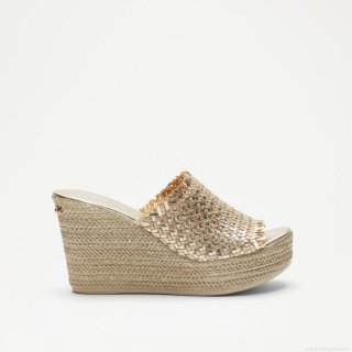 Russell & Bromley LIBERTINE Weave Wedge Mule