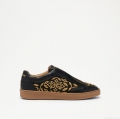 Russell & Bromley GEMINI ROLL UP Embroidered Laceless Trainer