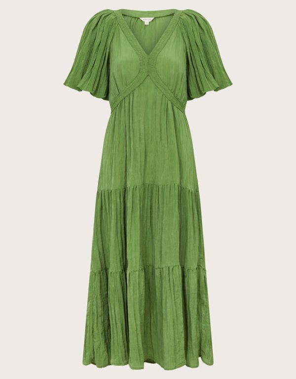 Monsoon Lydia Tea Dress Green - Image 7