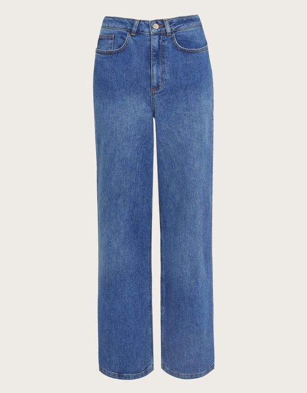 Monsoon Ruby Wide Leg Jeans Blue - Image 6