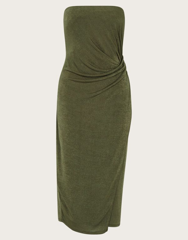 Monsoon Billi Bandeau Dress Green - Image 5