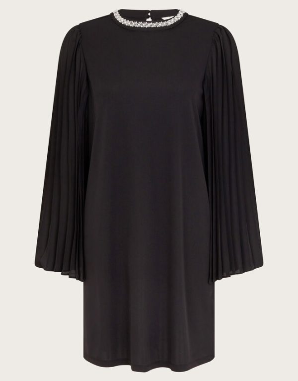 Monsoon Jaye Jewel Collar Tunic Dress Black - Image 6