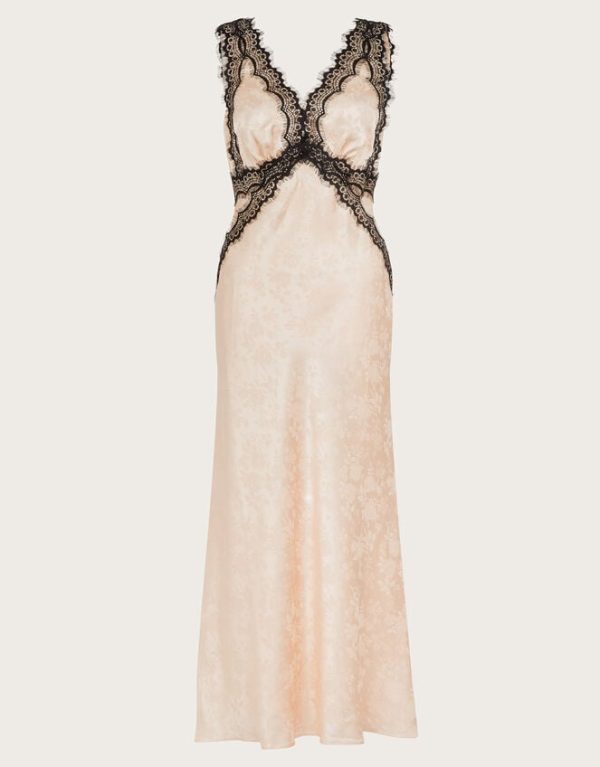 Monsoon Sandra Slip Dress Cream - Image 6