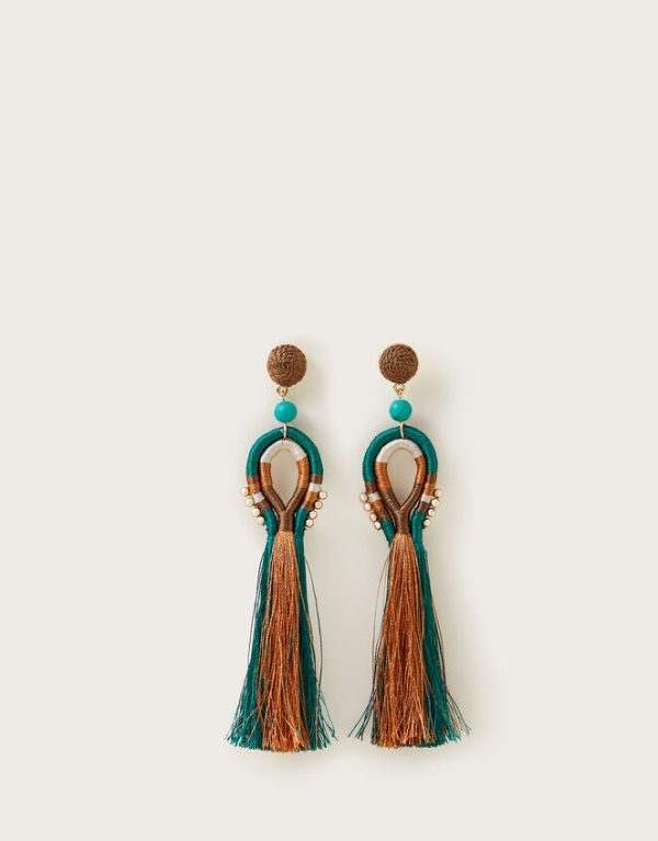 Monsoon Tassel Earrings - Image 2