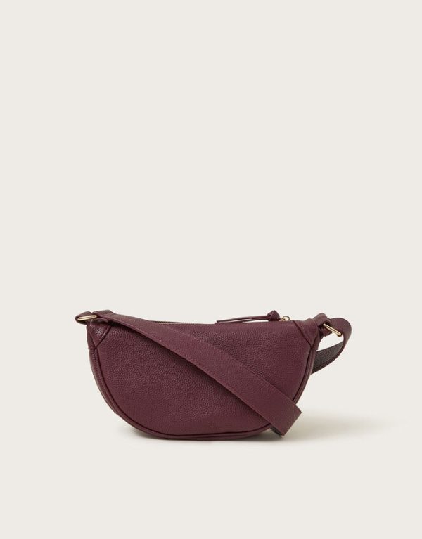 Monsoon Meg Faux Leather Crescent Sling Bag