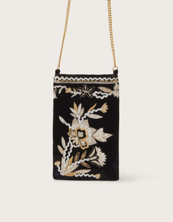 Monsoon Phoebe Embroidered Phone Bag