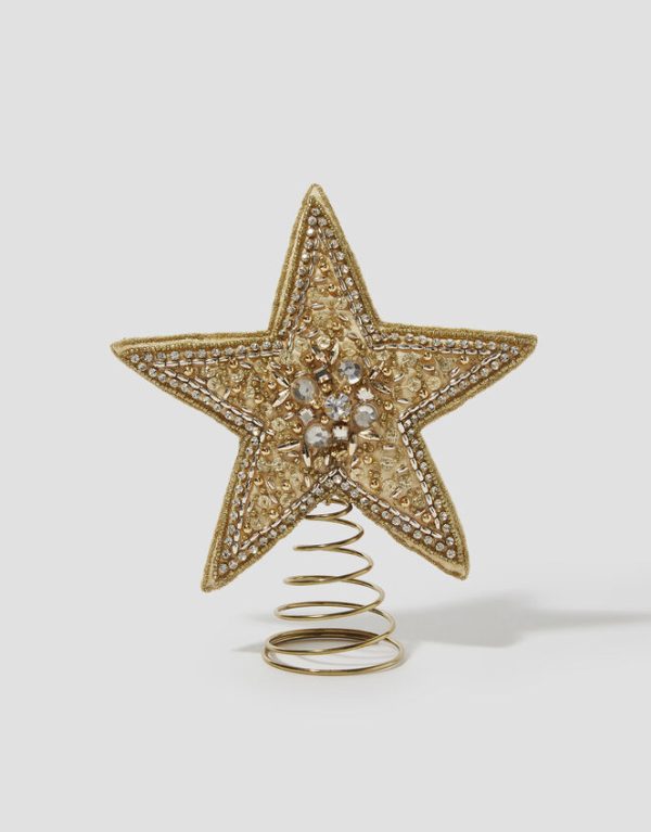 Monsoon Embellished Star Christmas Tree Topper