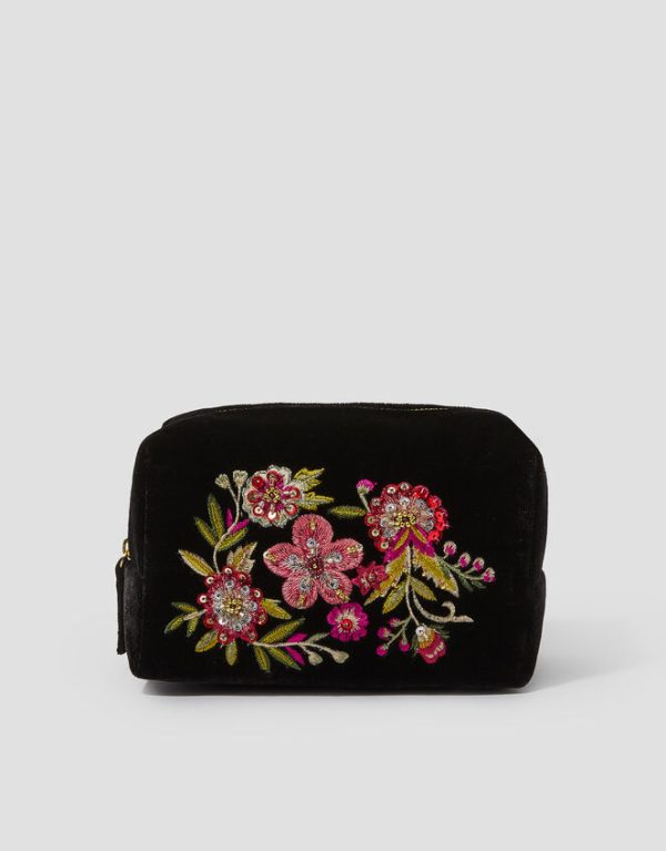 Monsoon Floral Embellished Beauty Pouch