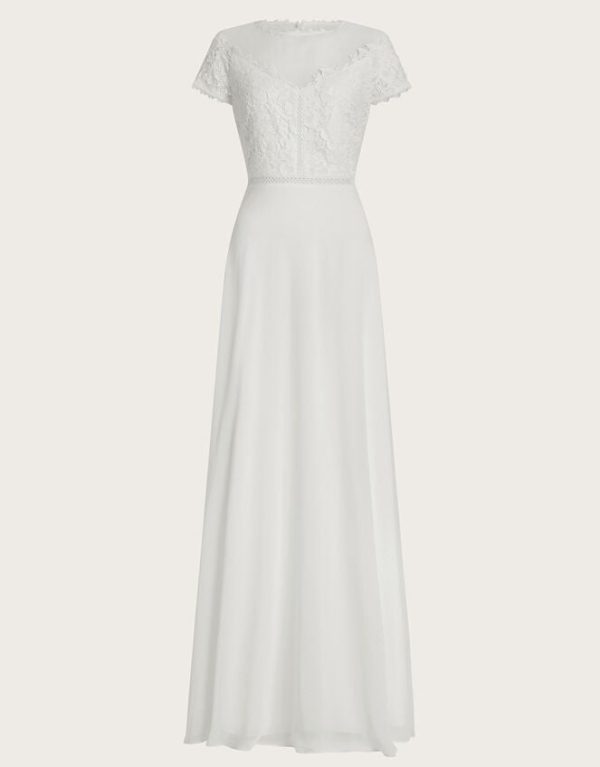 Monsoon Angela Lace Bridal Dress Ivory - Image 5