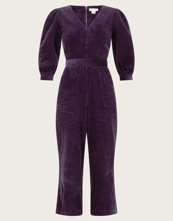 Monsoon Gia Cord Jumpsuit Purple - Image 6