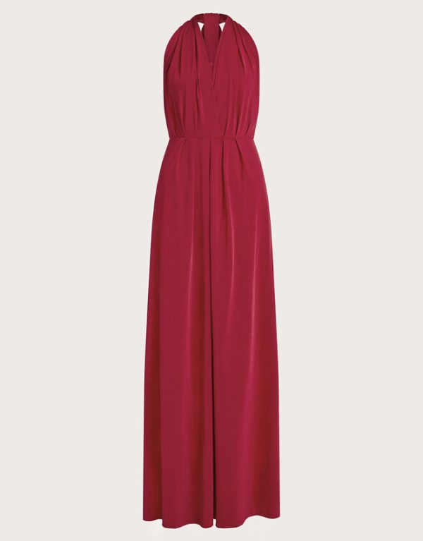 Monsoon Thea Multiway Bridesmaid Dress Red - Image 5