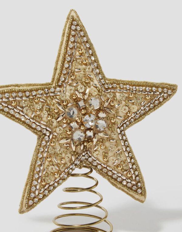 Monsoon Embellished Star Christmas Tree Topper - Image 2