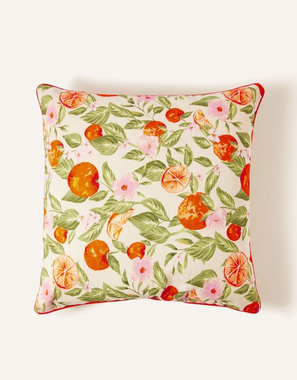 Monsoon Fruit Print Square Cushion - Image 2