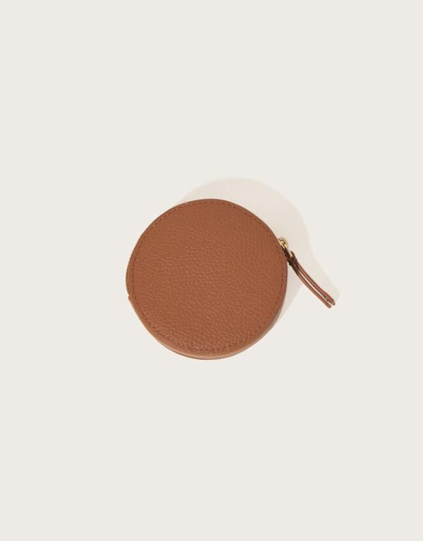 Monsoon Leather Round Coin Purse - Image 2