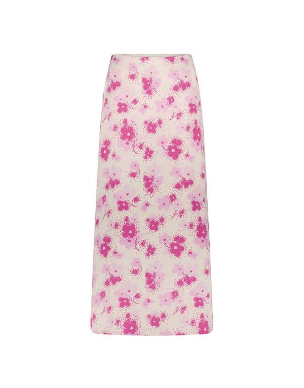 Monsoon Fabienne Chapot Floral Print Skirt Pink - Image 5