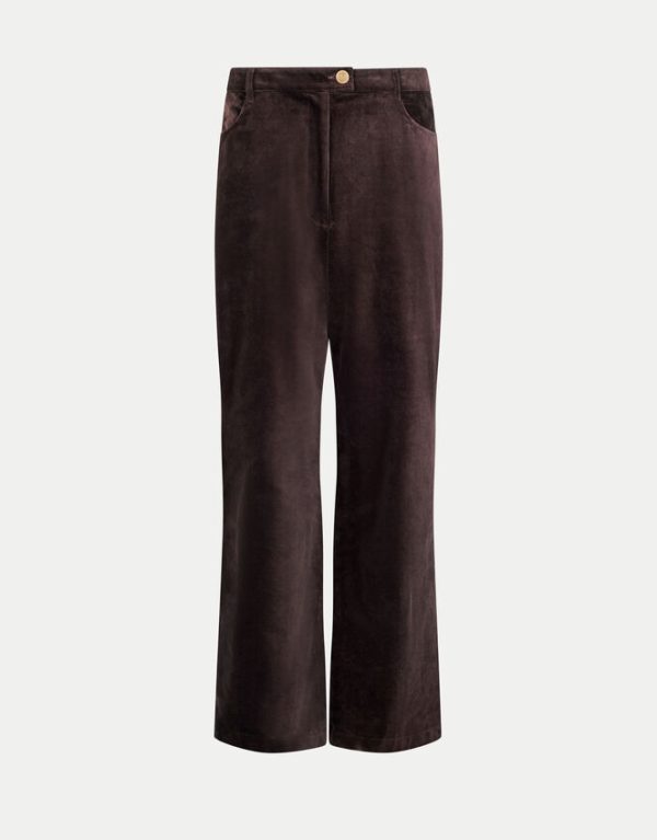 Monsoon East Boot Cut Trousers Brown - Image 5