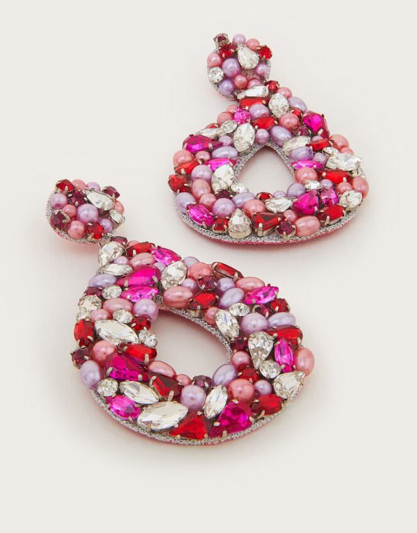 Monsoon Diamante Statement Earrings - Image 2