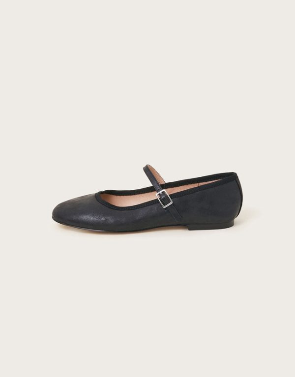 Monsoon Mary Jane Flats Black - Image 3