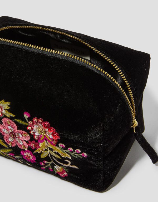 Monsoon Floral Embellished Beauty Pouch - Image 3