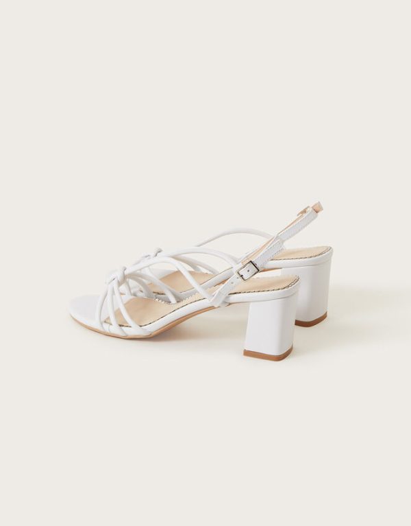 Monsoon Strappy Block Heel Sandals Ivory - Image 4