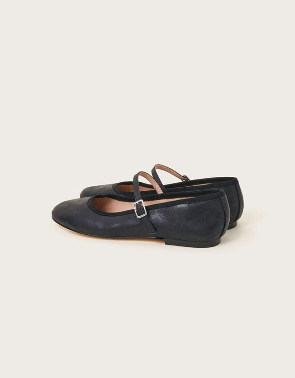 Monsoon Mary Jane Flats Black - Image 4