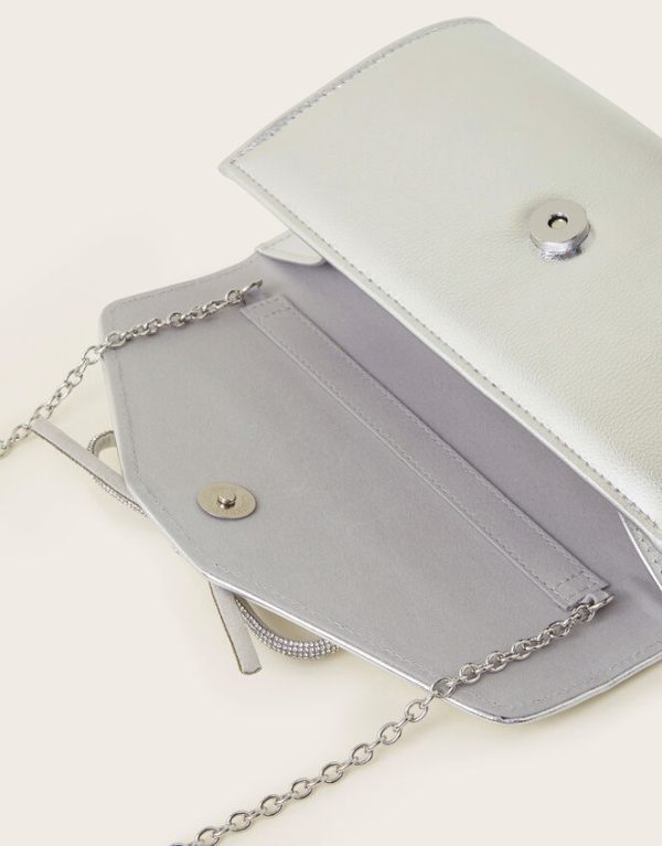 Monsoon Sia Diamante Bow Clutch - Image 4