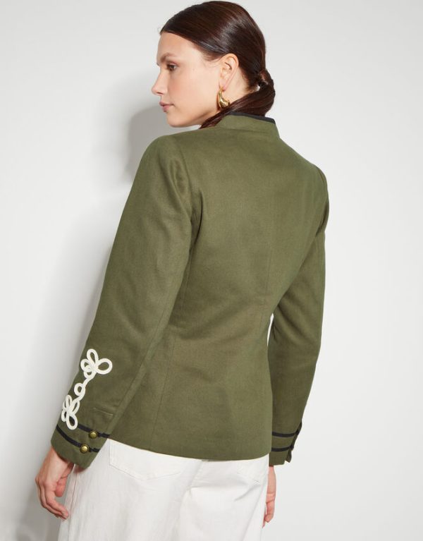 Monsoon Eden Cornelli Embroidered Jacket Green - Image 3