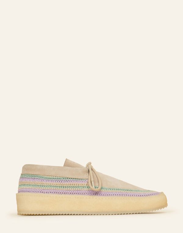 Monsoon Laidback London Komo Suede Moccasins Purple - Image 4