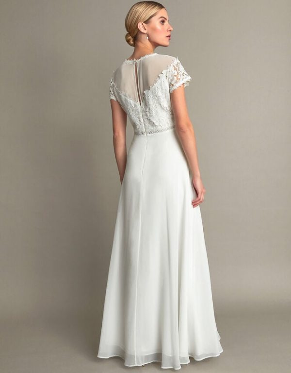 Monsoon Angela Lace Bridal Dress Ivory - Image 3