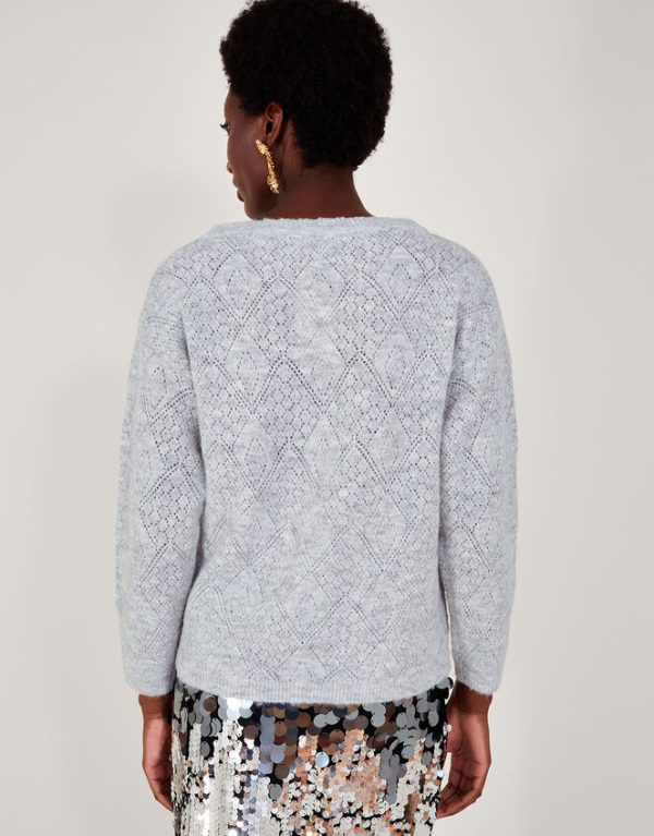 Monsoon Clo Cornelli Jumper Grey - Image 4