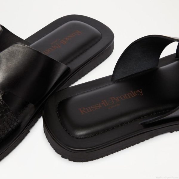 Russell & Bromley MIRAGE Stitch Detail Slide - Image 4