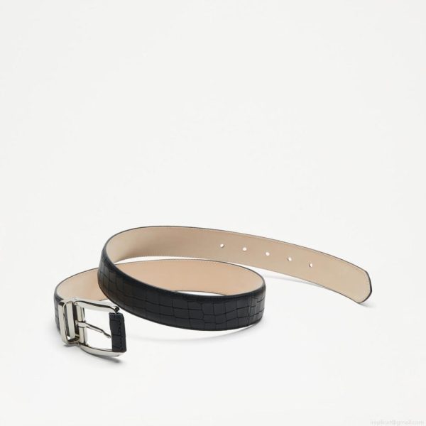 Russell & Bromley SANMARINO Croc-Effect Belt - Image 3