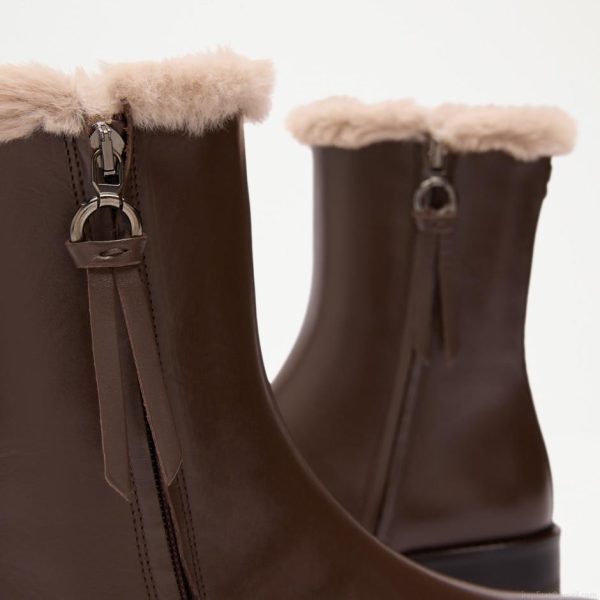 Russell & Bromley LAKE Side Zip Faux Fur Lined Boot - Image 3