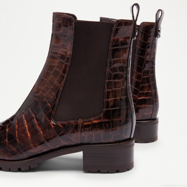 Russell & Bromley FUSION Glossy Chelsea Boot - Image 3