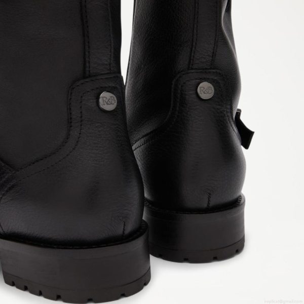 Russell & Bromley GLORY Faux Fur Lined Biker Boot - Image 4