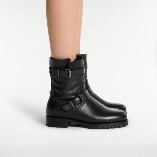 Russell & Bromley GLORY Faux Fur Lined Biker Boot - Image 7