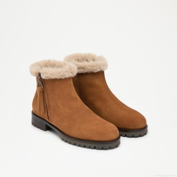 Russell & Bromley LAKE LOW Faux Fur Ankle Boot - Image 2