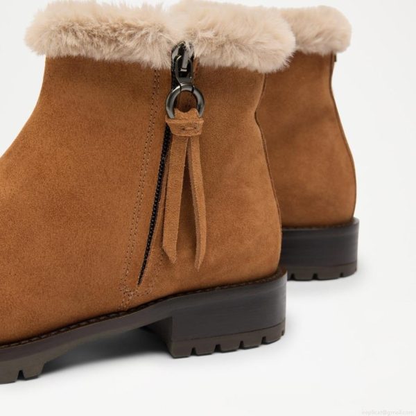 Russell & Bromley LAKE LOW Faux Fur Ankle Boot - Image 3