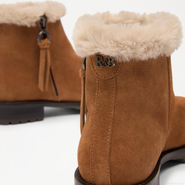 Russell & Bromley LAKE LOW Faux Fur Ankle Boot - Image 4