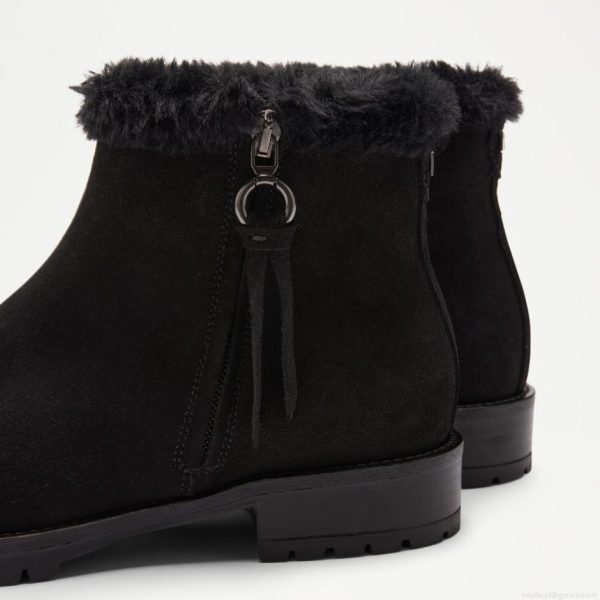 Russell & Bromley LAKE LOW Faux Fur Ankle Boot - Image 3