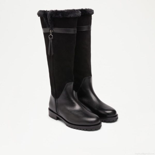 Russell & Bromley SLOPEY Faux Fur Knee-High Boot - Image 2