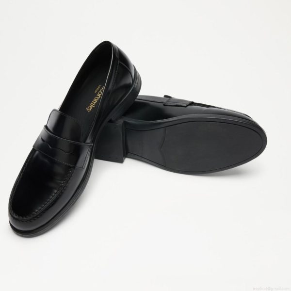 Russell & Bromley ROOK High-Shine Penny Loafer - Image 3