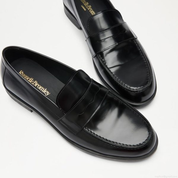 Russell & Bromley ROOK High-Shine Penny Loafer - Image 4