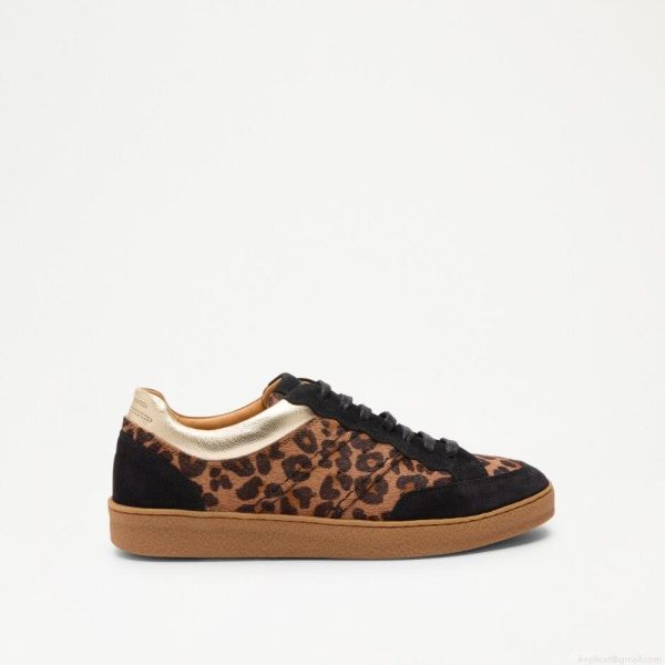 Russell & Bromley ROLLER Scalloped Lace Up Trainer