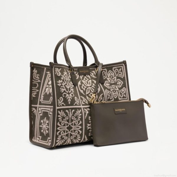 Russell & Bromley GEMINI Woven Shopper Tote - Image 3