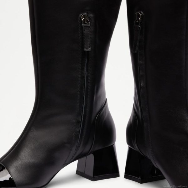 Russell & Bromley THELMA HIGH Toe Cap Thigh-High Boot - Image 4