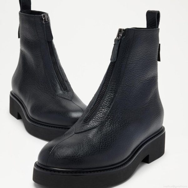 Russell & Bromley THAMES Zip Front Ankle Boot - Image 4