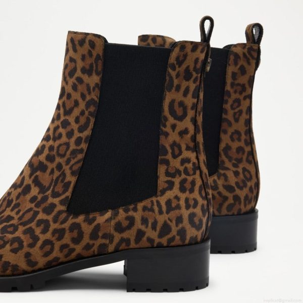 Russell & Bromley FUSION Velour Chelsea Boot - Image 3