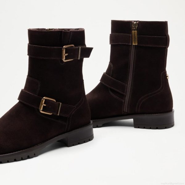 Russell & Bromley GLORY Faux Fur Lined Biker Boot - Image 3