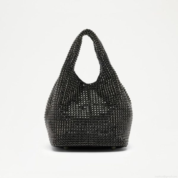 Russell & Bromley GLISTEN TOTE Rhinestone Crystal Bucket Bag